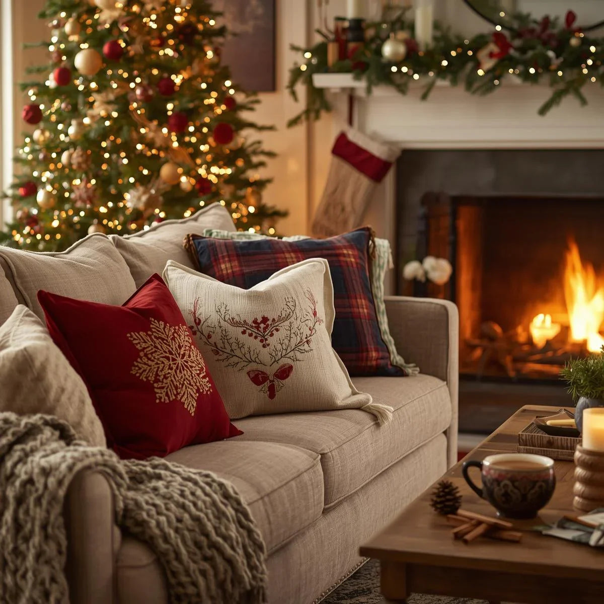 well dressed home christmas pillows Cozy up to Christmas with pillow pairings that bring the season to lifeclassic reds and greens or a festive red-and-blue palette for a rustic moment. Which look will you layer this year?