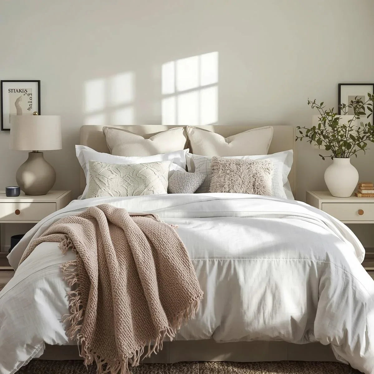 Bedroom Makeover With Fabdivine's Luxury Bedding Sets And Decorative Pillow