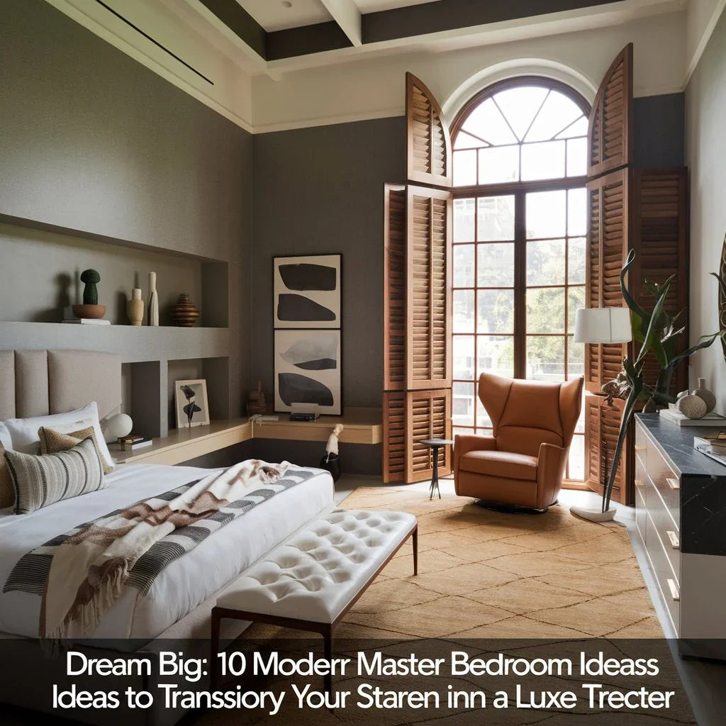 Dream Big: 10 Modern Master Bedroom Ideas for a Luxe Retreat – Fabdivine, image size:1024x1024