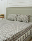 Cotton bedsheet for king, queen and twin size bed, made from 100% cotton fabric bedspread, floral block print handmade printed bedspread for king size bed.