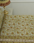 Hand block printed bedding, Indian block print bedsheets, Floral print cotton bedsheet, Natural dyed bedding, Block print pillow cover, Indian handloom bedsheets, Cotton throw for bed.