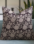 Block Printed Pillow Cover For Sofa/Couch Or Bed Pure Linen - Zicron