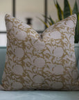 Block Printed Linen Pillow Cover For Sofa/Couch Or Bed - Zicron