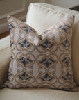 Block Printed Pillow Cover For Sofa/Couch Or Bed - Pure Linen - Hridyavan