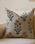 Amitabh Pure Linen Block Printed Elegant Designer Decorative Boho Pillow Cover