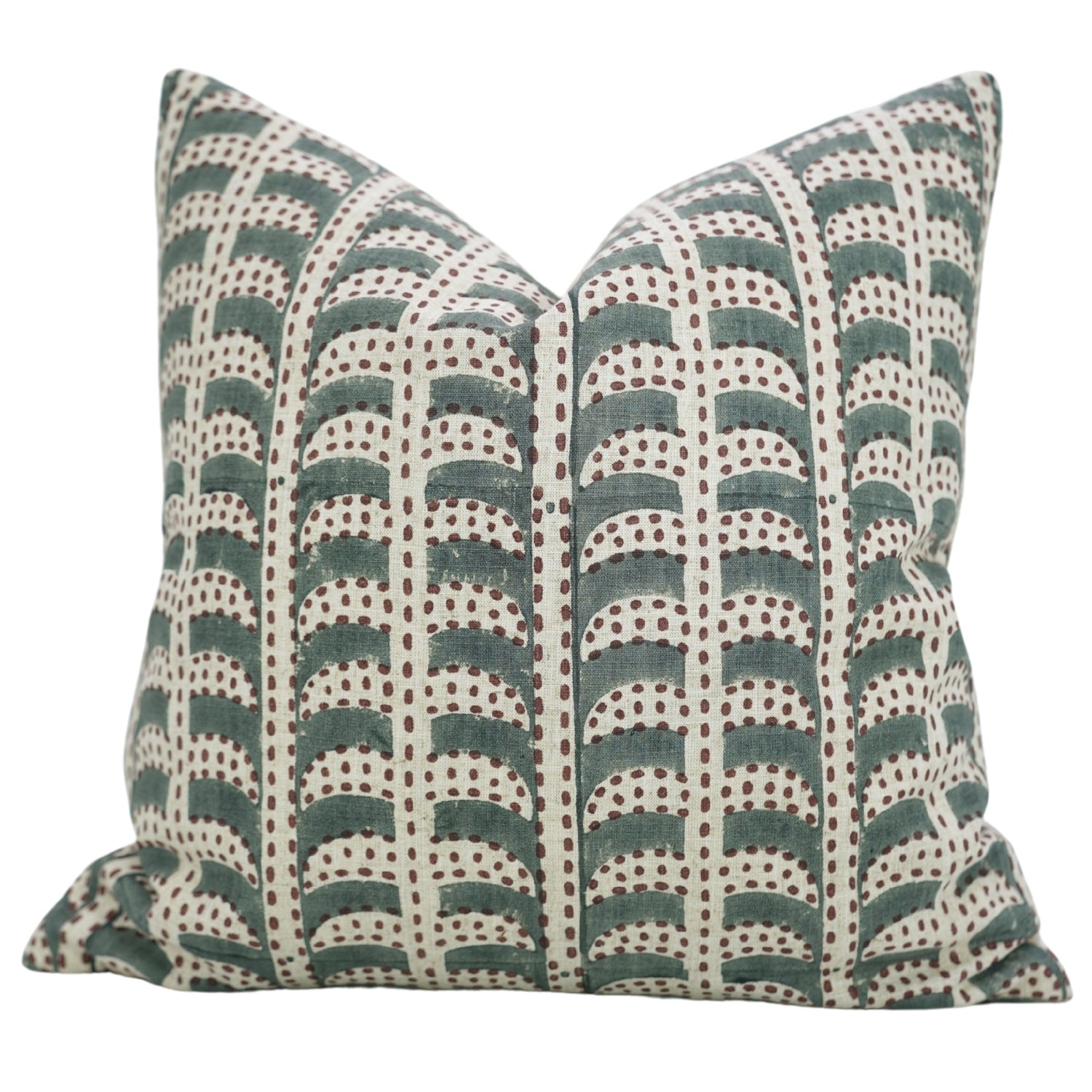 Handmade Gray Floral Boho Throw Cushion Case in Viscose Linen - Garud Design for Home Decor