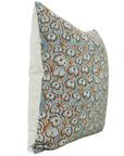 Elegant Handmade Block Printed Viscous Linen Pillow Cover - Heart Wine