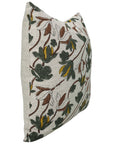 Hand Block Print Cotton Linen designer pillow cover- Shivri - Fabdivine