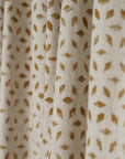 BLOCK PRINTED WINDOW RING DRAPERY BOHO VISCOSE COLORED LINEN CURTAIN - SHATKON