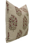 Block Print Pillow Cover For Sofa Couch Or Bed - Pure Linen - Virat