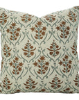 Block Printed Pillow Cover For Sofa/Couch Or Bed - Pure Linen - Vishal Pushp