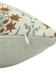 Block Printed Pillow Cover For Sofa/Couch Or Bed - Pure Linen - Vishal Pushp