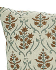 Block Printed Pillow Cover For Sofa/Couch Or Bed - Pure Linen - Vishal Pushp