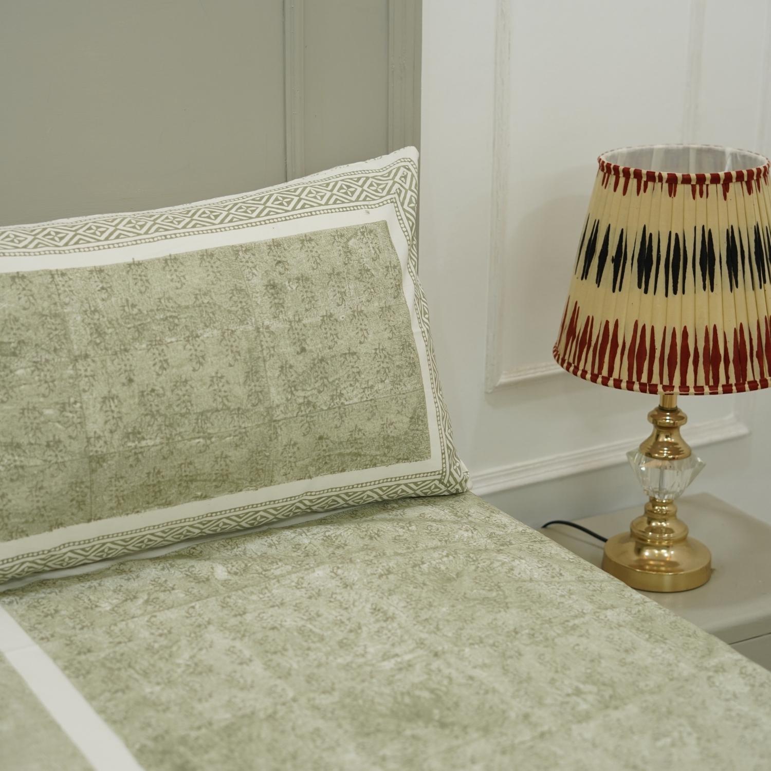 Cotton bedsheet for king, queen and twin size bed, made from 100% cotton fabric bedspread, floral block print handmade printed bedspread for king size bed - Fabritual