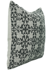 Block Printed Pure Linen Pillow Cover - Chudamani By Fabdivine