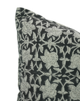Block Printed Pure Linen Pillow Cover - Chudamani By Fabdivine