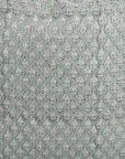 Block Printed Gray Mini Floral Throw Pillow Covers for Farmhouse Decor in Pure Linen - Riva