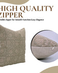 Square/Lumber Block Printed Pillow Cover - Pure Linen - 6 Kamal