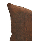 Handmade Brown Solid Linen House Warming Cushion Cover in Brown For Home Decor