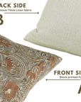Block Print Pillow Cover For Sofa Couch Or Bed Thick Linen - Kundanvan
