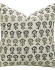 Square/Lumber Block Printed Pillow Cover - Pure Linen - Surajmukhi