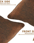Handmade Brown Solid Linen House Warming Cushion Cover in Brown For Home Decor