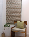 Hand Block Printed Boho Brown Floral Roman Shade in Pure Linen for Rustic & Modern Living Spaces - KOHINOOR