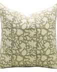 Duck Canvas Block Printed Designer Boho Pillow/Cushion Cover - Manikarnika