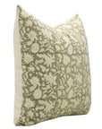 Duck Canvas Block Printed Designer Boho Pillow/Cushion Cover - Manikarnika