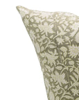 Duck Canvas Block Printed Designer Boho Pillow/Cushion Cover - Manikarnika