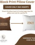 Handmade Brown Solid Linen House Warming Cushion Cover in Brown For Home Decor