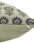 Square/Lumber Block Printed Pillow Cover - Pure Linen - Surajmukhi