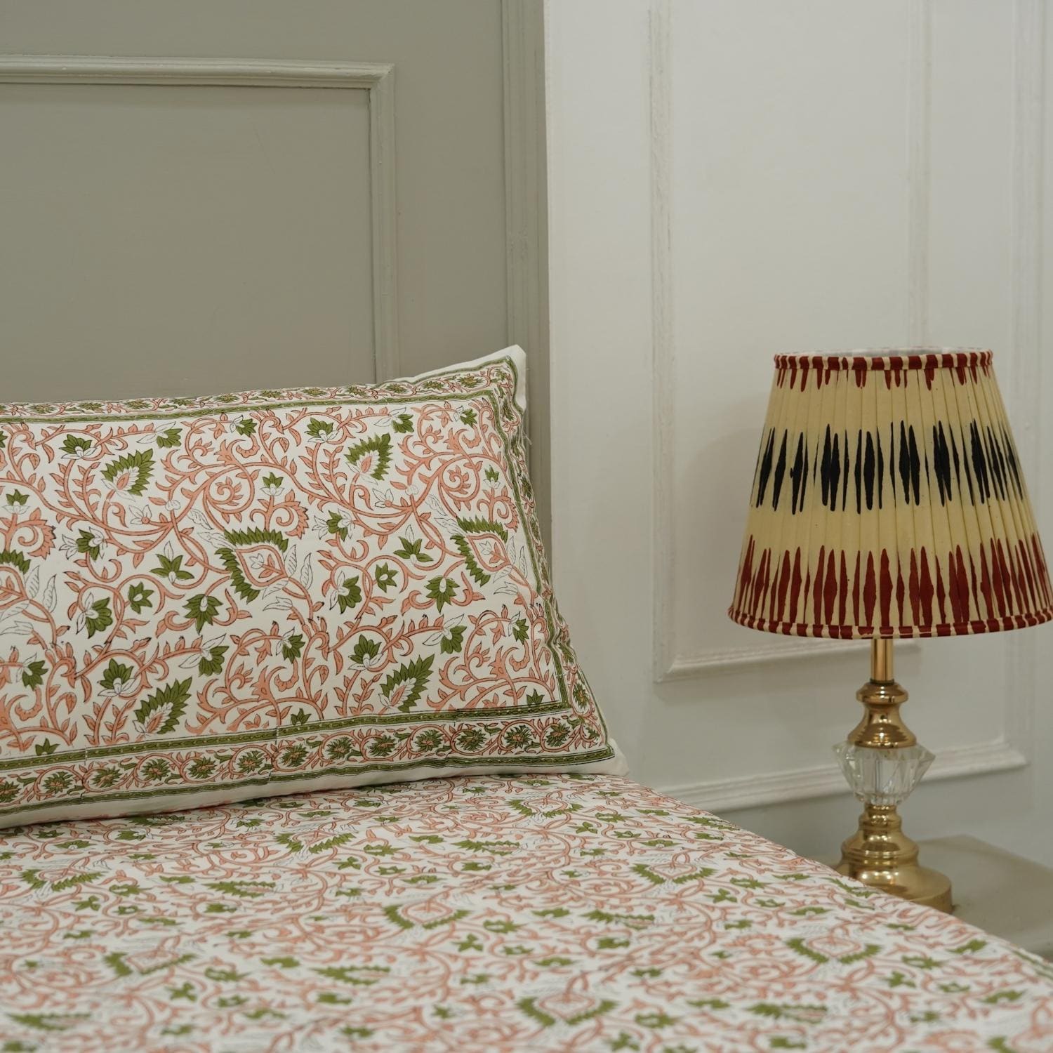 Floral bedsheets India, Artistic boho bedding,  Flat sheet with block prints, Indian boho bedding, Sustainable cotton bedspread, Farmhouse floral bedding, Floral handmade bedcover.