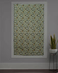 Hand Block Window Blind Printed Floral Roman Shade Handmade Blackout - HAWAMAHAL