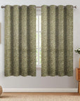 Custom Handmade Floral Block Print Blackout Curtain - Pure Linen Window Treatment Shade - Kudrat