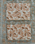 Our artisan-crafted cotton bedding features hand block floral prints that elevate your room&