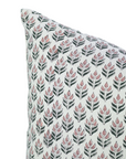 Handmade Farmhouse Block Printed Duck Canvas Pillow Cover - Alia