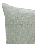 Square/Lumber block print pillow cover- Thick Linen- TULSI BUTI - Fabdivine