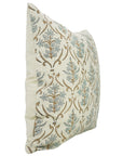 Designer Floral HandBlock Printed Linen Cushion Wrap/Cases - Vishal Pushpa