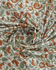 This handmade cotton bedsheet set brings together fine craftsmanship and natural design. Floral prints, block stamped on breathable cotton, transform your bed into a canvas of boho-chic charm.