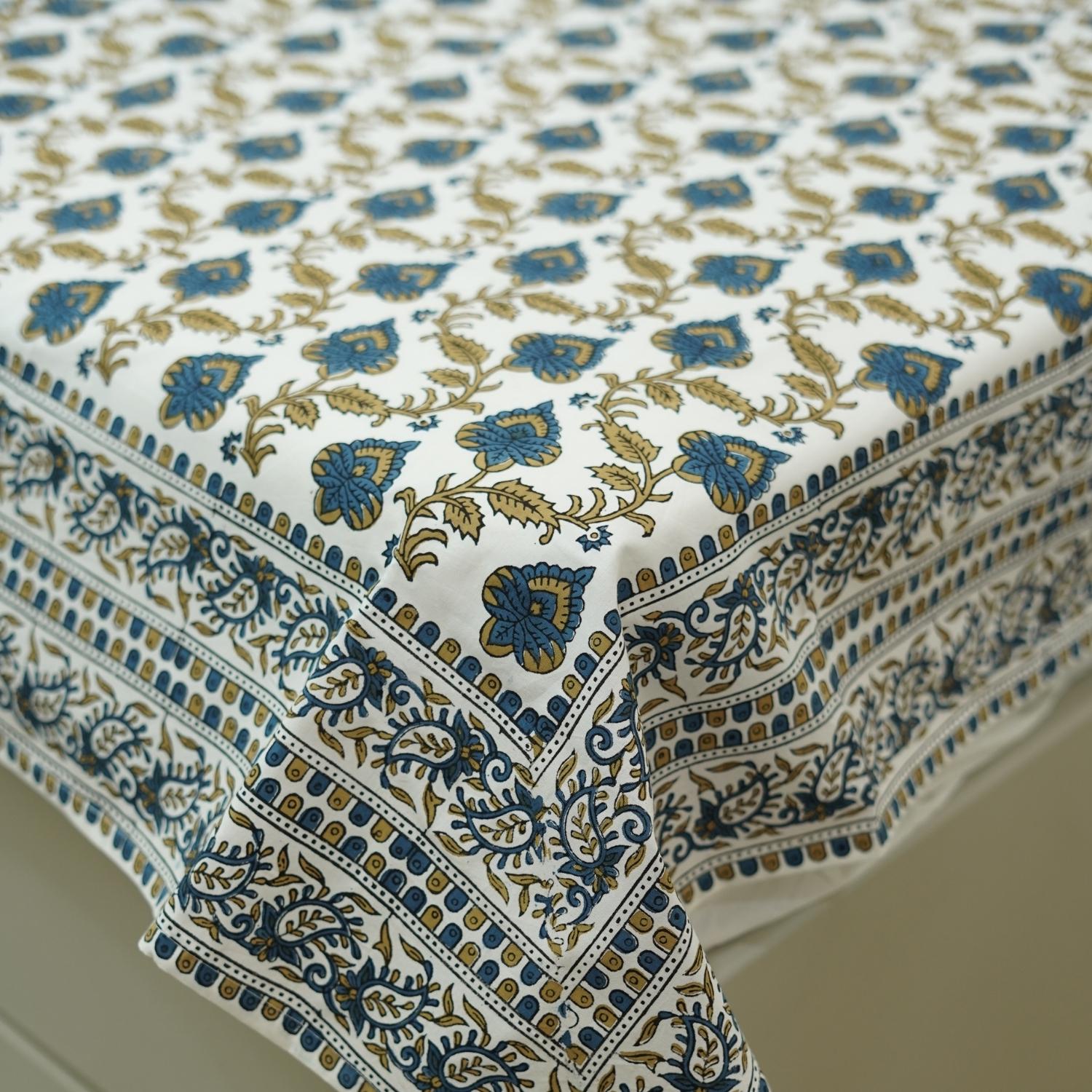 Floral bedsheets India, Artistic boho bedding,  Flat sheet with block prints, Indian boho bedding, Sustainable cotton bedspread, Farmhouse floral bedding, Floral handmade bedcover.