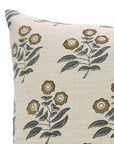 Elegant Designer Floral Printed Throw Pillow Cover With Neha Brown - Linen Blend