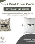 Elegant Designer Floral Printed Throw Pillow Cover With Neha Brown - Linen Blend