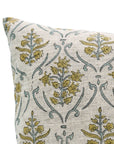 Indoor Elegant Floral Handcrafted Viscose Linen Cushion Wrap – Vishalpushp Yellow