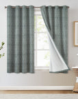 Linen Blackout Grommet Curtain Panel - Custom Block Print Designer Fabric - Super star