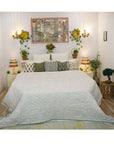 Heritage-Inspired Block Printed Cotton Quilt – Cozy & Elegant Comfort