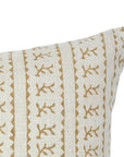 Handcrafted Mustard Vine Floral Throw Pillow Case on Premium Pure Linen Elegant Boho Farmhouse Accent - PHOOL DAALI