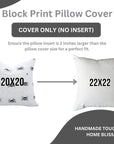 Handmade Printed Black Spider Pillow Cover in Thick White Cotton for Festive & Stylish Home Decor
