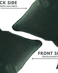 Handcrafted Green Solid Linen Pillow Cover Premium Cushion Case for Sofa and Home Decor
