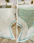 Heritage-Inspired Block Printed Cotton Quilt – Cozy & Elegant Comfort